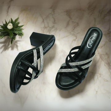 LD SLIPPER HEEL 5084-BLACK